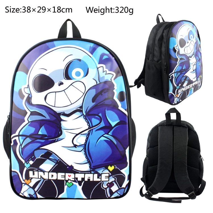 Undertale PU canvas backpack  bag