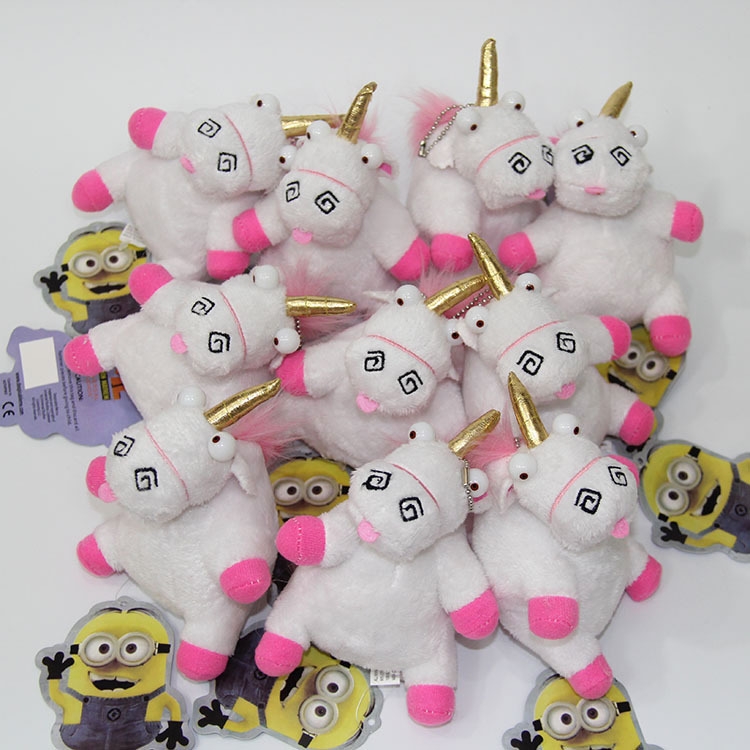 Despicable Me Agnes'  poly plush poly key chain price for 10 pcs a set 13cm