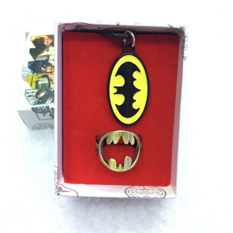 Ring Necklace  Batman price for 2 pcs a set