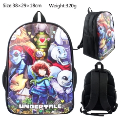 Undertale PU canvas backpack  ...