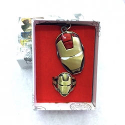 Ring Necklace The Avengers Iro...