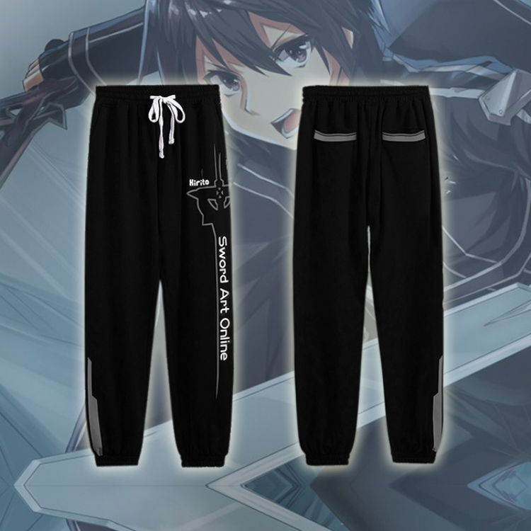 Sword Art Online cosplay dress cosplay pants  trousers sport pants S M L XL XXL-