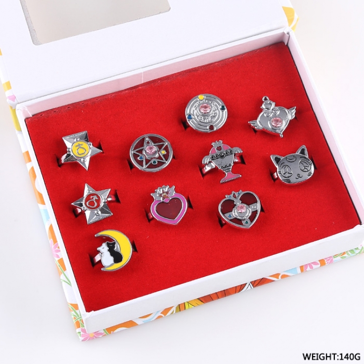 sailormoon ring key chain price for 10 pcs a  set