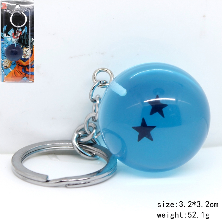 DRAGON BALL two star  key chain  price for 5 pcs a set 3.2cm