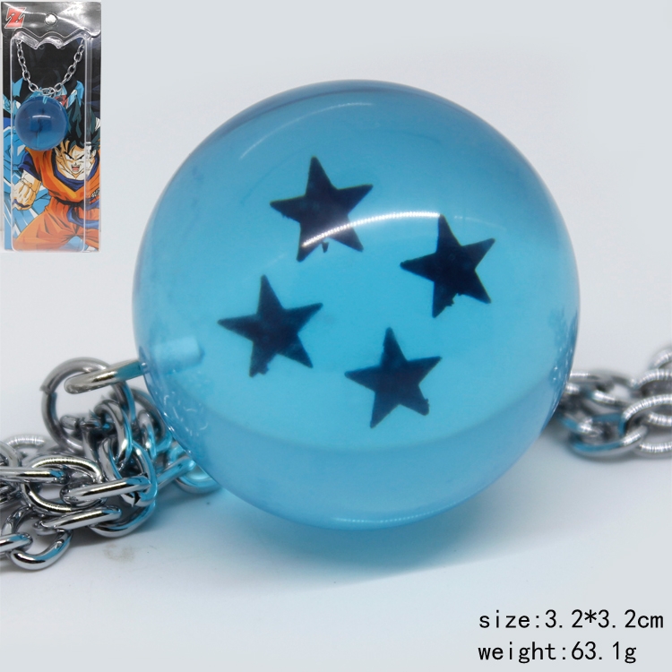 Necklace DRAGON BALL four star   key chain  price for 5 pcs a set 3.2cm