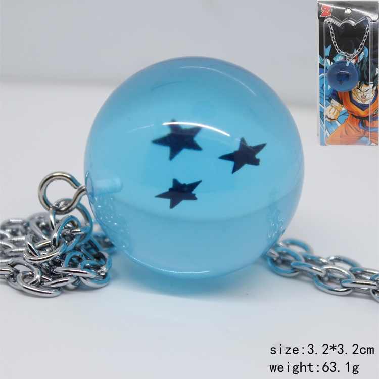 Necklace DRAGON BALL  three star key chain  price for 5 pcs a set 3.2cm