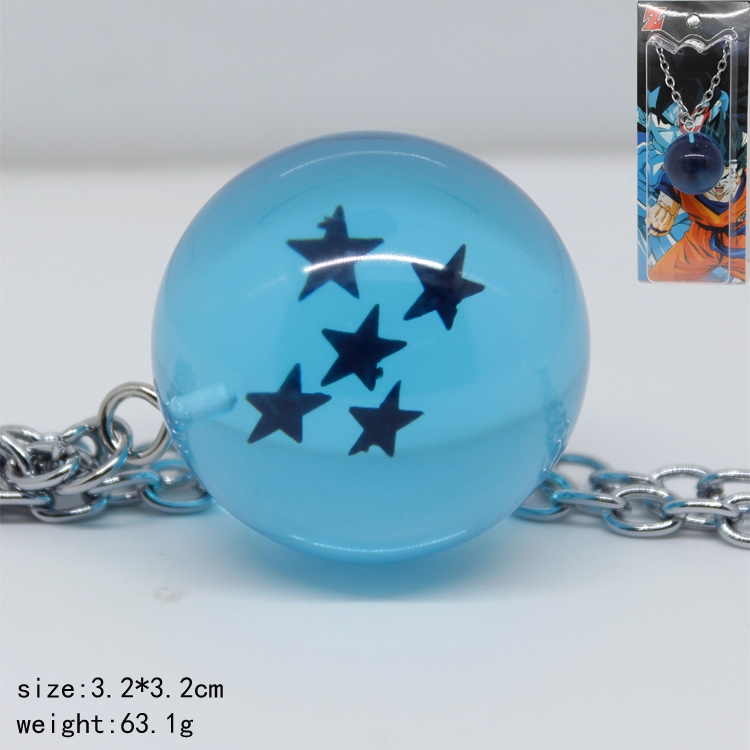 Necklace DRAGON BALL  five star key chain  price for 5 pcs a set 3.2cm