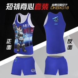 Overwatch mei Mesh cloth short...