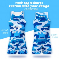 DKBX049  Mesh cloth shorts ves...