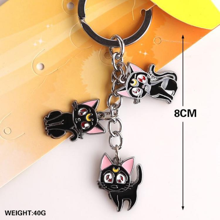 sailormoon Keychain Black Cat luna price for 5 pcs a set A