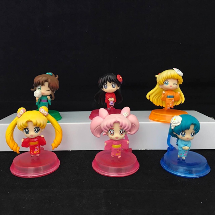 Figure sailormoon figure 5-5.5cm price for 6 pcs a set