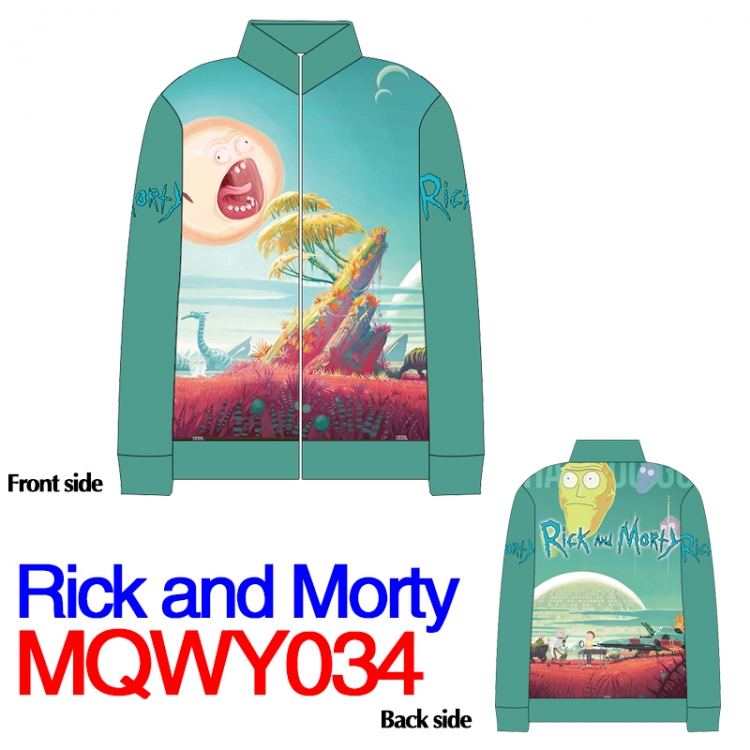 Rick and Morty Cosplay  Dress  healthy fabric COS clothing jacket  sleeve  sweater M L XL XXL XXXL