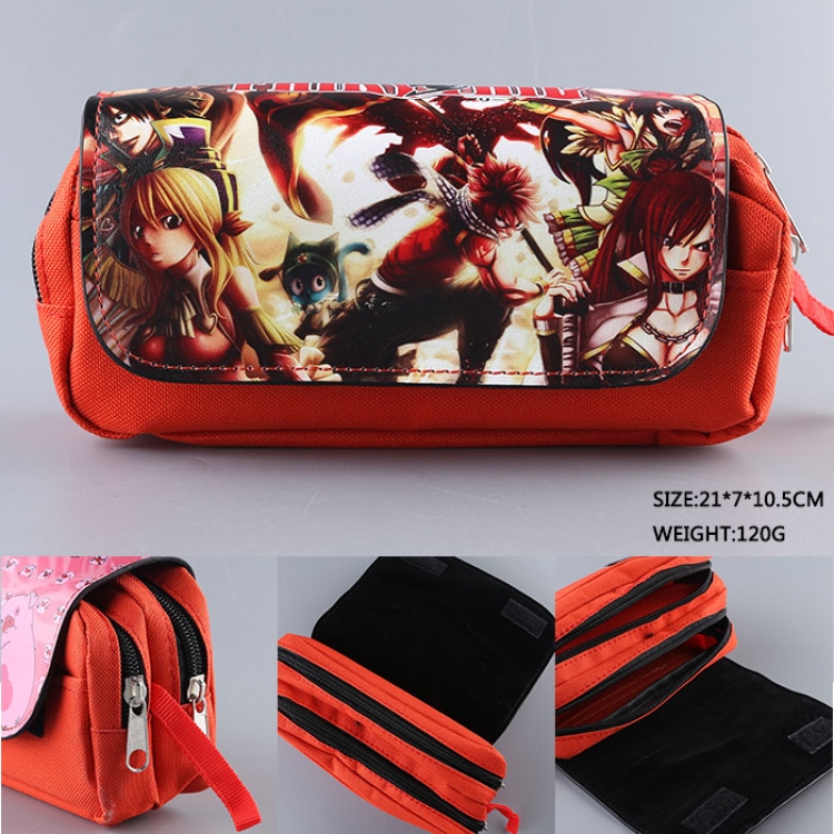 Fairy tail pu wallet pencil bag stationery bag