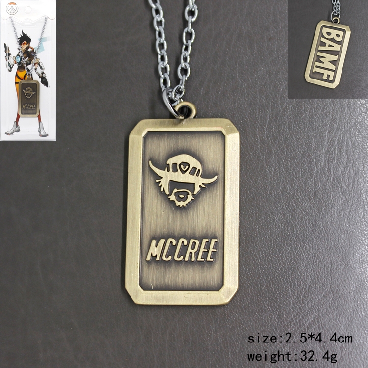 Necklace Overwatch mccree price for 5 pcs a set