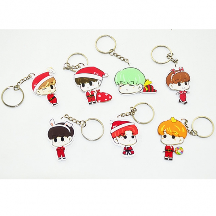 BTS key chain price for 21pcs a set 3X4.5CM