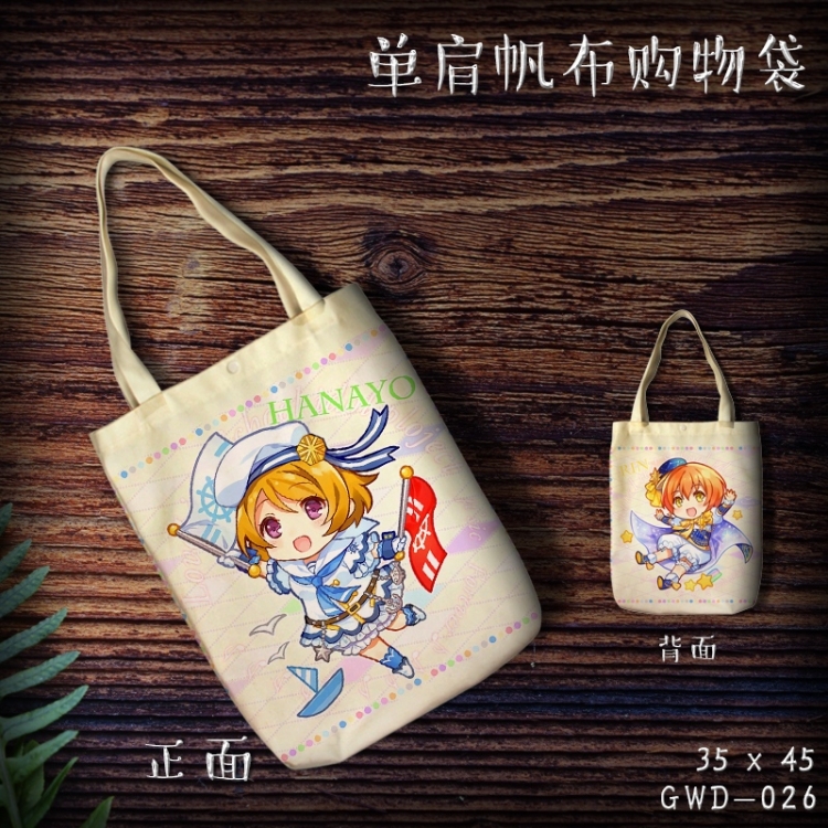 GWD026-lovelive Shoulder Bags  Canvas Shopping Bag 35X45CM