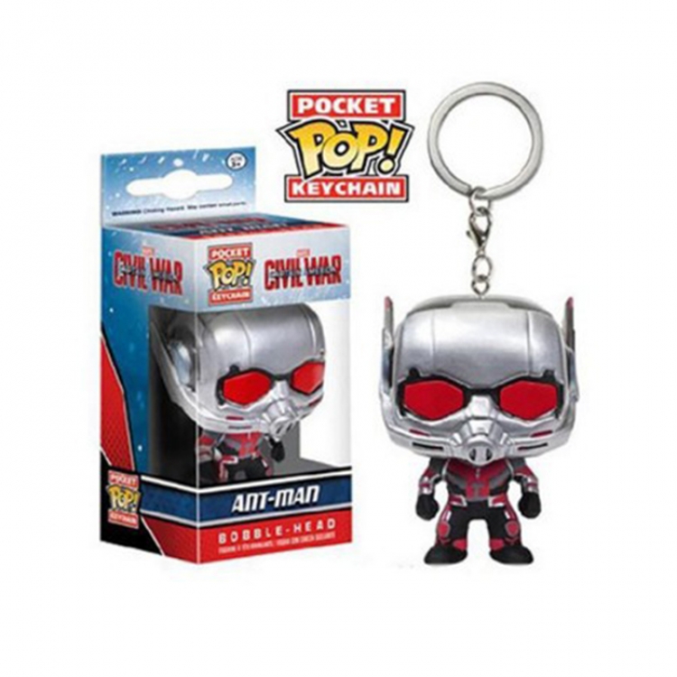 funkoPOP The avengers allianc Ant-Man funkoPOP key chain figure price for 5 pcs a set 4cm