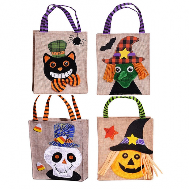 Black Cat Halloween gift bag price for 8 pcs a set 29X16CM- Mixed batch