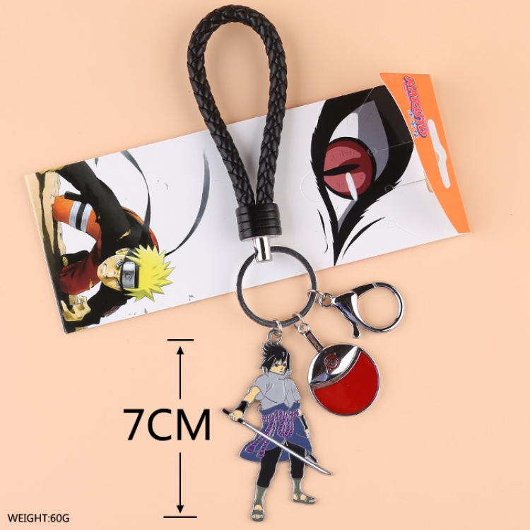 Naruto Uchiha Sasuke  metal  key chain price for 5 pcs a set
