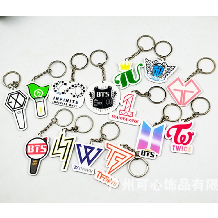 BTS GOT7 Mix  Key Chain 14 STYLES price for 30pcs Mixed