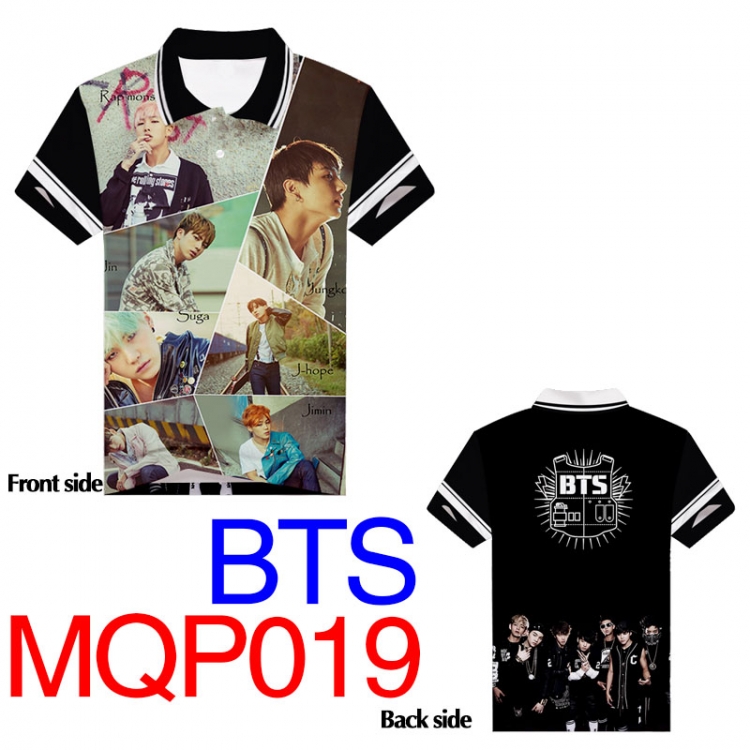 MQP019 BTS  T-shirt Full-color double-sided M  L  XL  XXL  XXXL