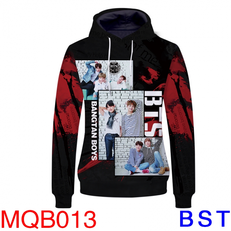BTS MQB013 Hat  Coat Fleece Hat T-shirt hoodies  M L XL XXL XXXL