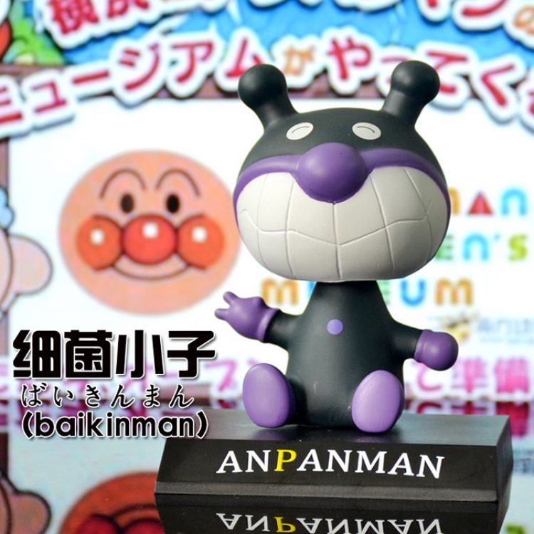 Figure Anpanman Baikinman Shaking Head Ornaments Figure 8.6CM