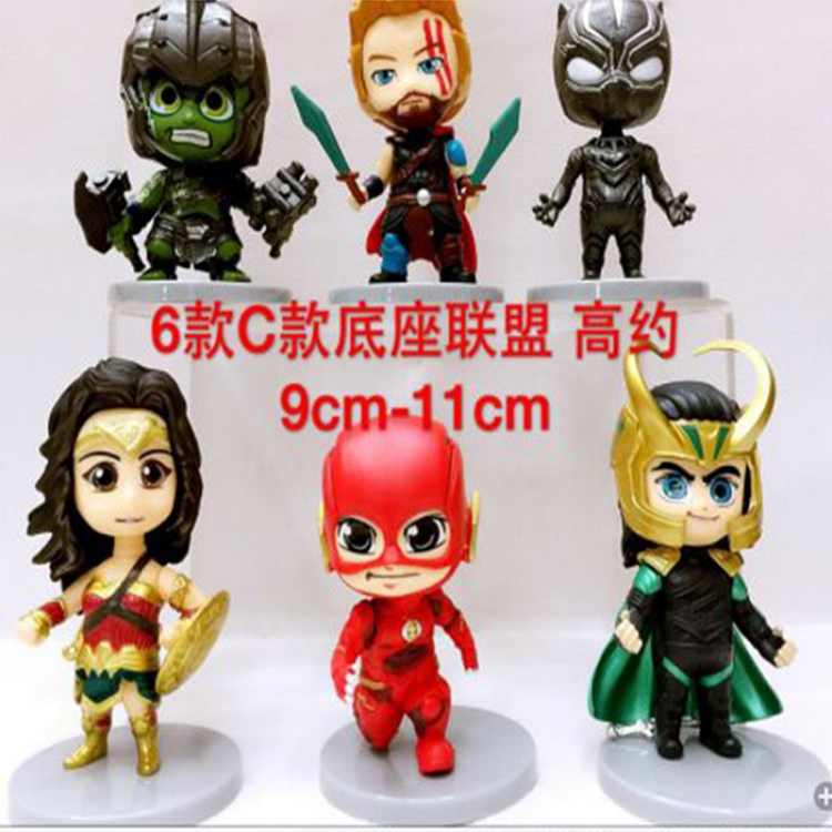 Figure Justice League price for 6 pcs a set 9-11CM