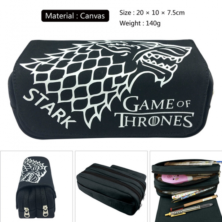 Pencil Bag  Game of Thrones Canvas Double Decker Zipper