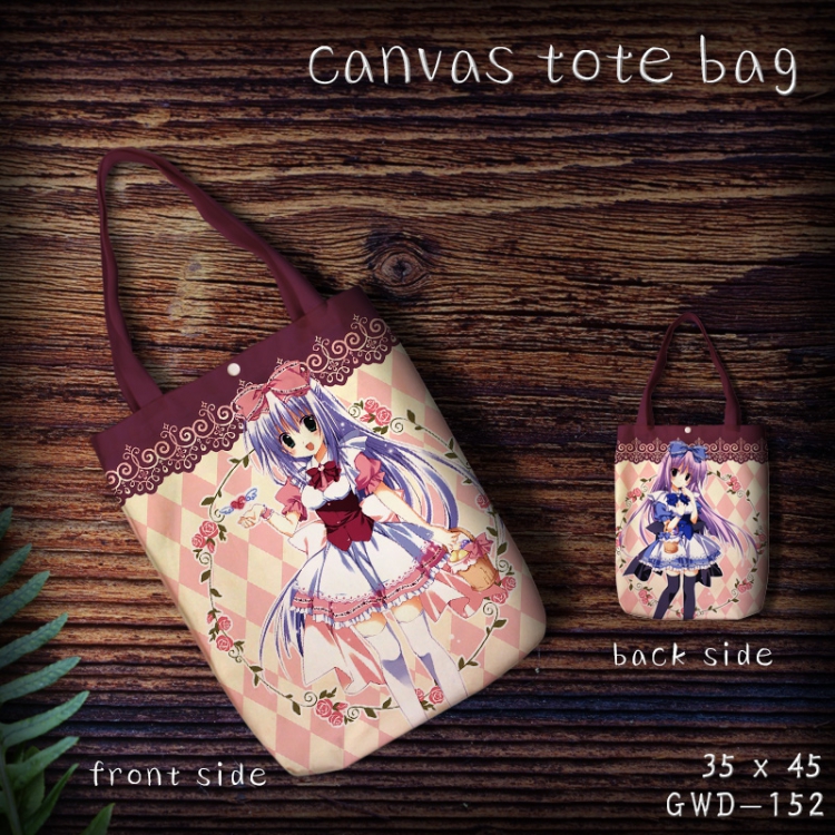 GWD152-Alice or Alice Canvas Shopping Bag 35x45