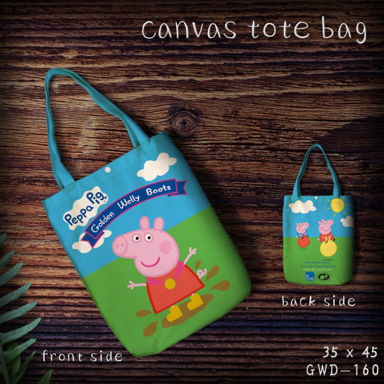 Bga Peppa Pig Canvas tote Bag 35x45