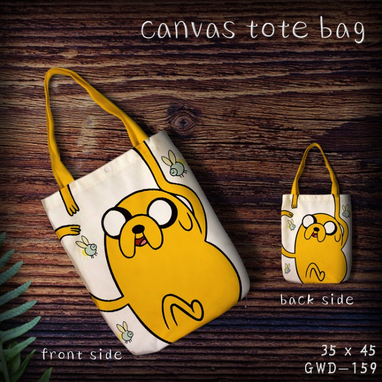 GWD159 Adventure Time with Finn and Jake Cavas Shopping Bag 35x45