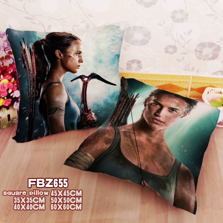 FBZ655-Cushion Tomb Raider 45x45