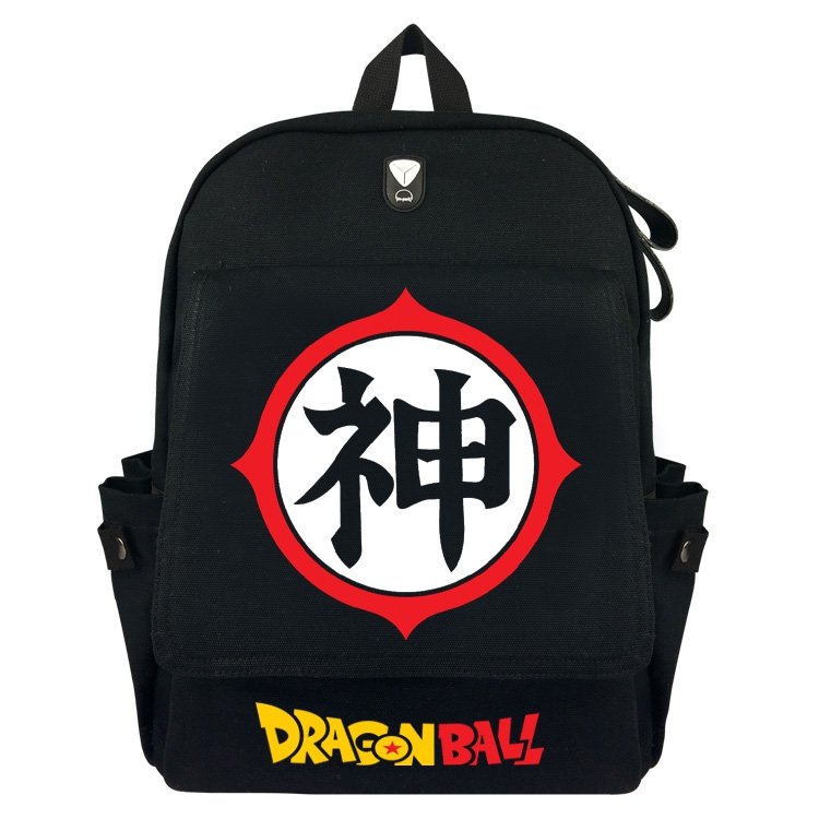 DRAGON BALL Black Padded Canvas Backpack