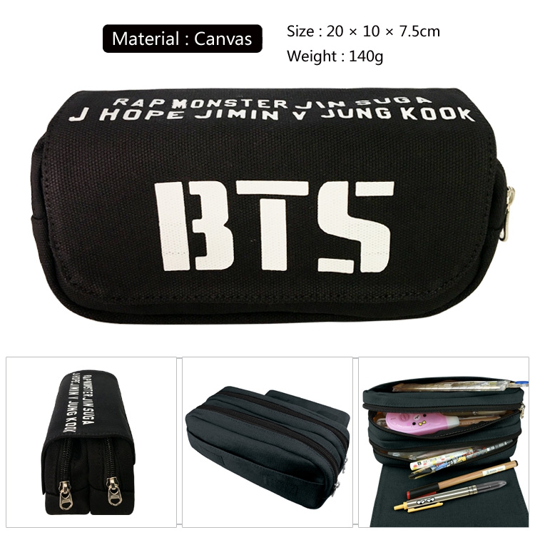 BTS Canvas Pencil Bag