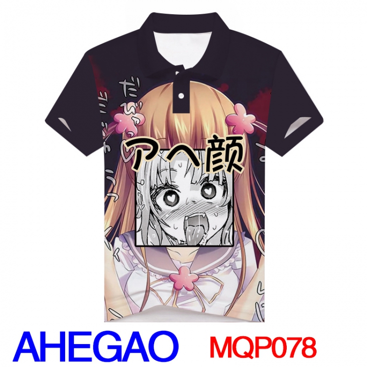 MQP078 Ahegao Peace T-shirt M L XL XXL XXXL