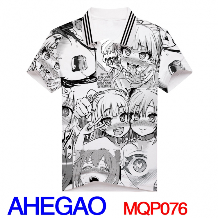 MQP076 Ahegao Peace T-shirt M L XL XXL XXXL