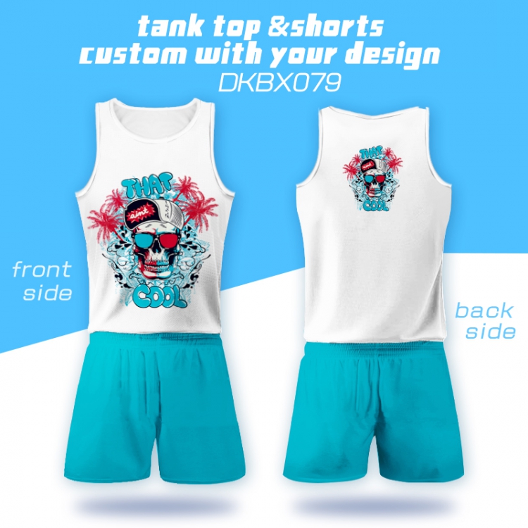 DKBX079-Tank Top Shorts S M L XL XXL