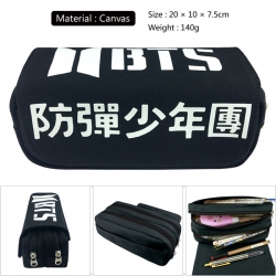 Pencil Bag BTS Canvas Double D...