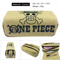 Pencil Bag One Piece Canvas Do...