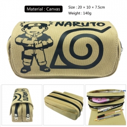 Pencil Bag Naruto Canvas Doubl...