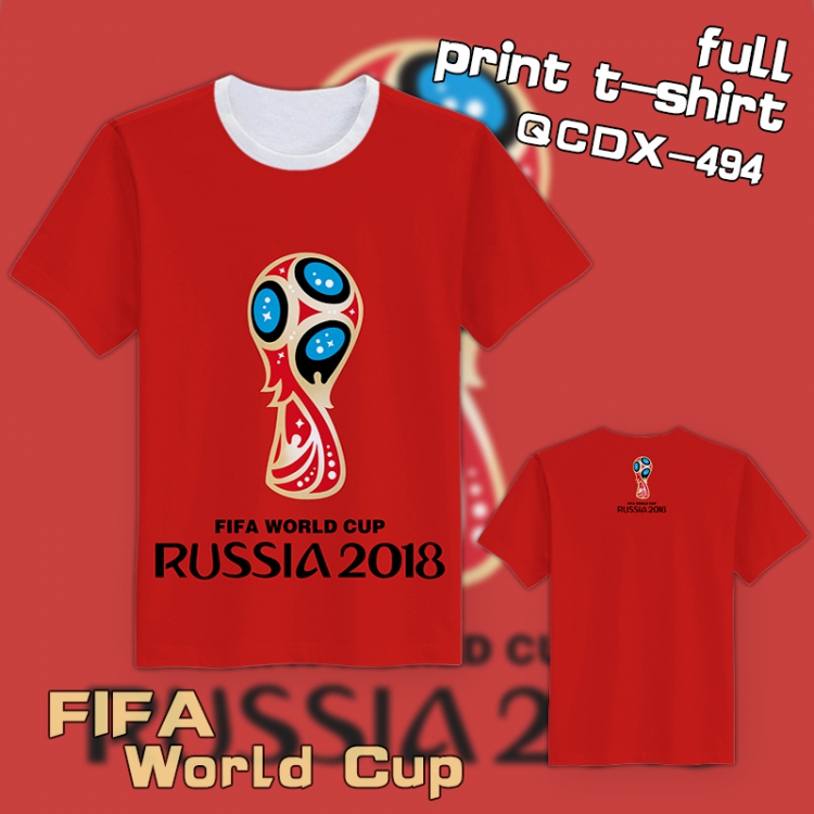 QCDX494-2018 FIFA World Cu T-Shirt S M L XL XXL XXXL XXXXL XXXXXL