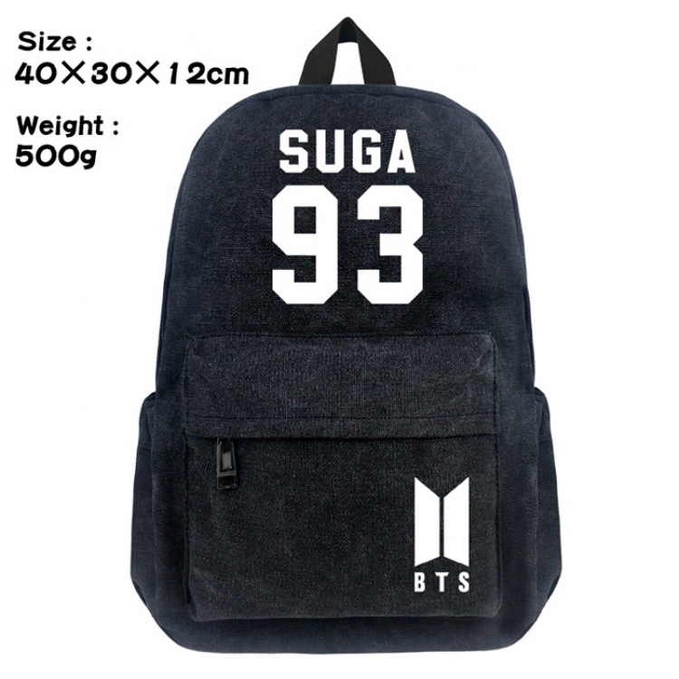 Canvas Bag BTS SUGA Backpack