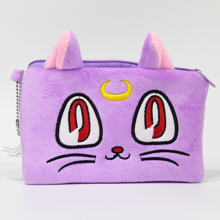Sailormoon Plush Luna Cosmetic bag 18X12CM price for 5 pcs