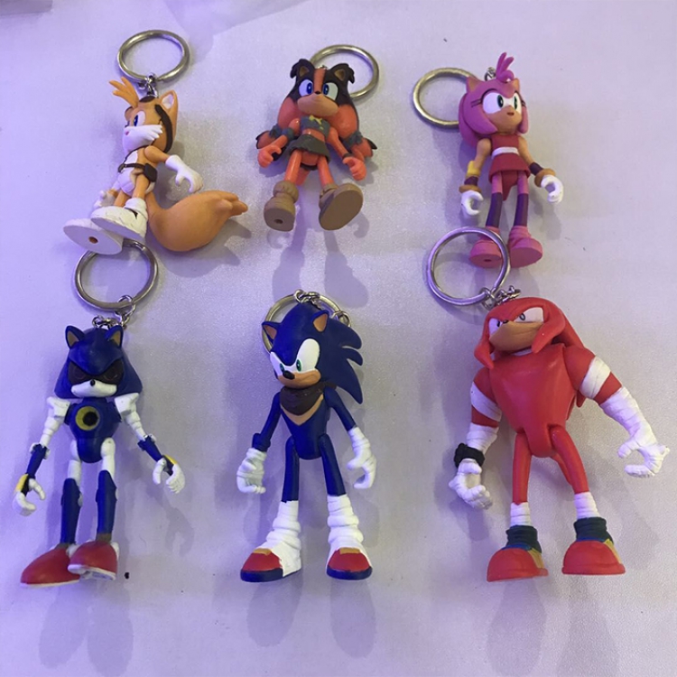 Figure Key Chain Sonic the Hedgehog  price for 6  pcs a set