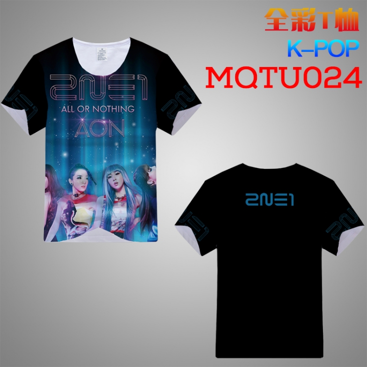 T-shirt K-POP Double-sided M L XL XXL XXXL MQTU024