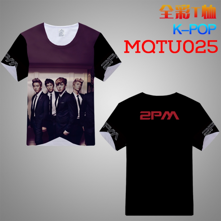 T-shirt K-POP Double-sided M L XL XXL XXXL MQTU025