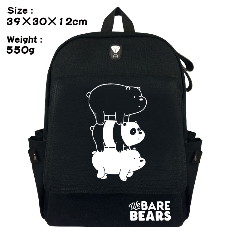 Canvas Bag We Bare Bears Backback