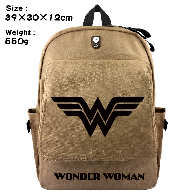 Canvas Bag Justice League Wonder Women Backpack