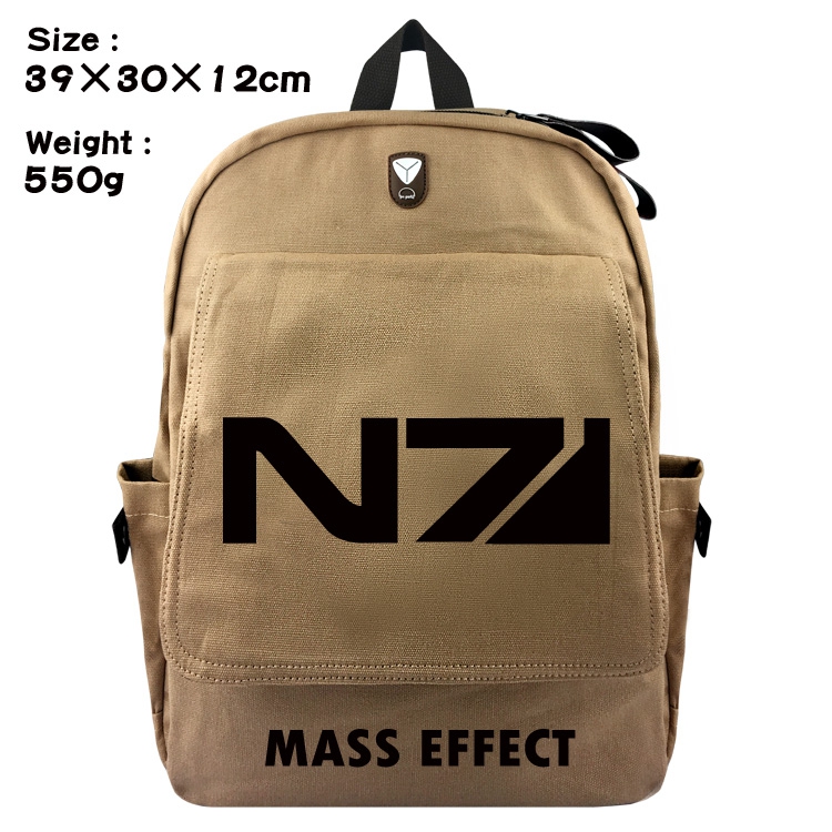 Bag Mass Effect Canvas Backpack